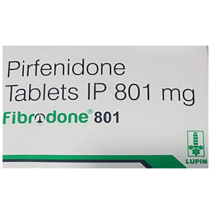 Fibrodone 801mg Tablet – Pirfenidone (801mg) 801 mg by Lupin Ltd