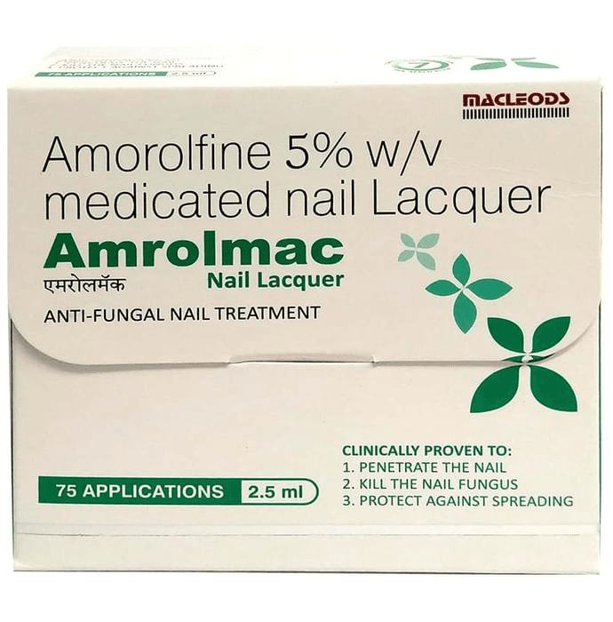 Amrolmac Nail Lacquer – Amorolfine (5% w/v) by Macleods Pharmaceuticals Pvt Ltd — photo 1 of 3