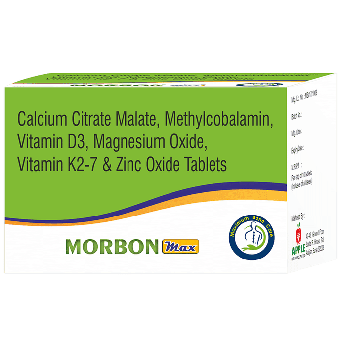 Morbon Max Tablet – f71a1c98-eddd-4bfd-a927-dab03e368a2b by Apple Lifescience — photo 1 of 2