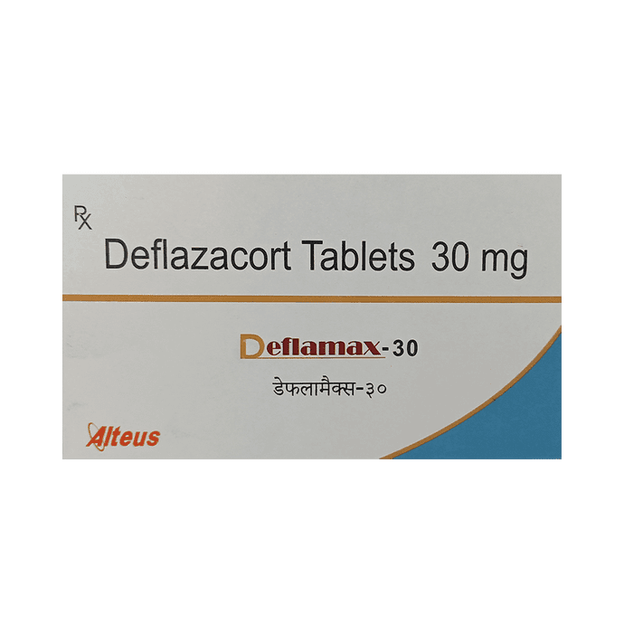 Deflamax 30mg Tablet – Deflazacort (30mg) 30 mg by Alteus Biogenics Pvt Ltd — photo 1 of 3