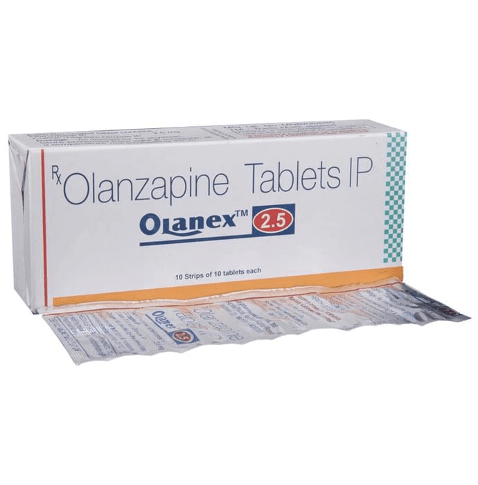Olanex 2.5 Tablet – Olanzapine (2.5mg) 2.5 mg by Eris Lifesciences Ltd — photo 1 of 5