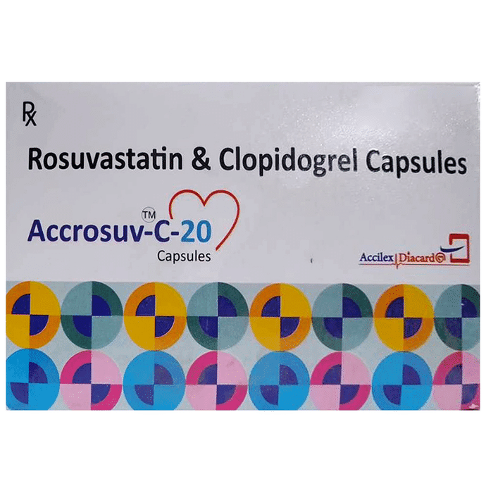 Accrosuv-C 20 Capsule – Rosuvastatin (20mg) 20 mg by Accilex Diacardo — photo 1 of 3