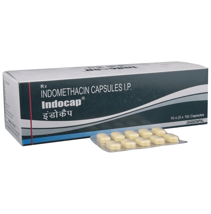 Indocap Capsule – Indomethacin (25mg) by Jagsonpal Pharmaceuticals Ltd — photo 1 of 5