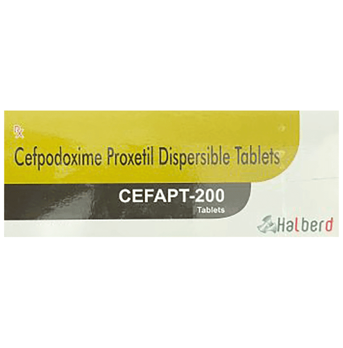 Cefapt 200 Tablet DT – Cefpodoxime Proxetil (200mg) 200 mg by Halberd Pharmaceuticals — photo 1 of 2