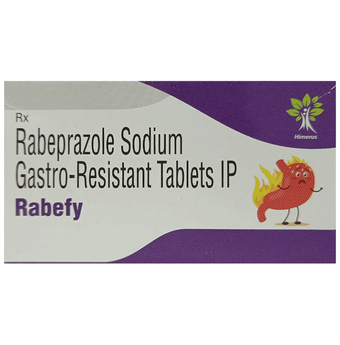 Rabefy Tablet – Rabeprazole (20mg) by Himerus Medical Solution Llp — photo 1 of 2
