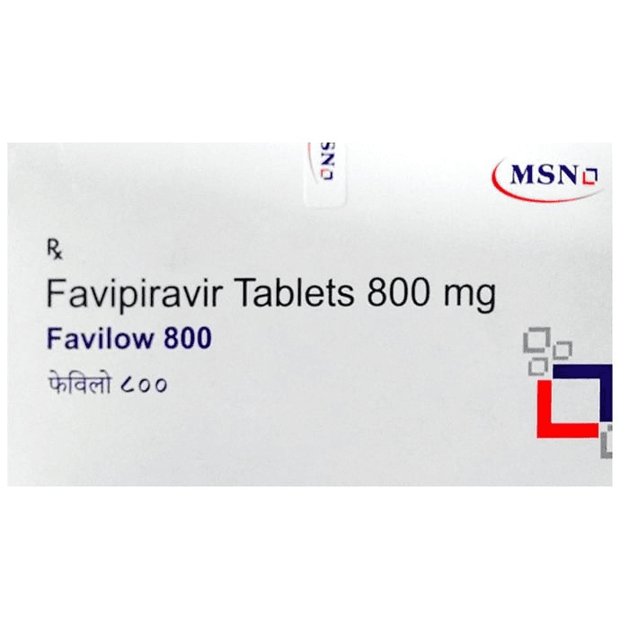 Favilow 800 Tablet – Favipiravir (800mg) 800 mg by MSN Laboratories — photo 1 of 3