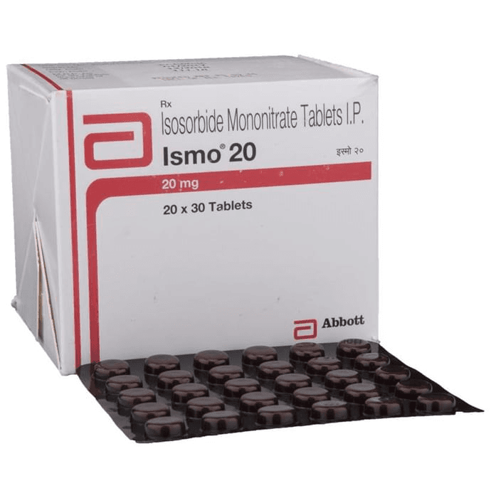 Ismo 20 Tablet – Isosorbide Mononitrate (20mg) 20 mg by Abbott — photo 1 of 6
