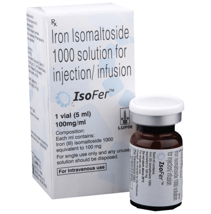 Isofer Injection – Iron Isomaltoside (100mg/ml) by Lupin Ltd — photo 1 of 3