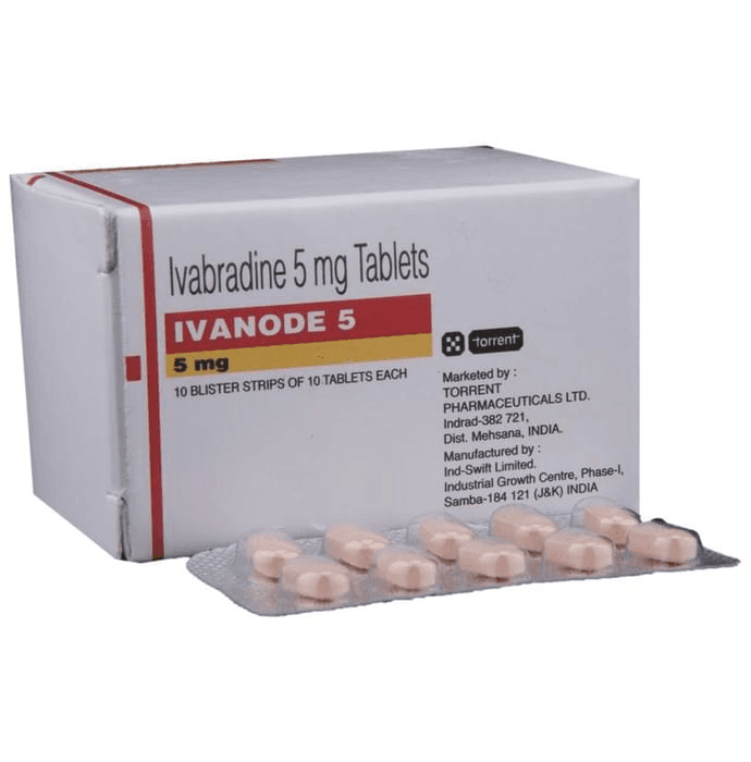 Ivanode 5 Tablet – Ivabradine (5mg) 5 mg by Torrent Pharmaceuticals Ltd — photo 1 of 6