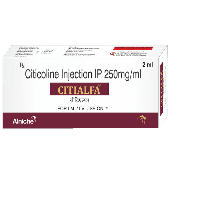 Citialfa Injection – Citicoline (250mg/ml) by Alniche Life Sciences Pvt Ltd