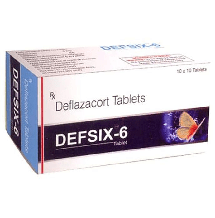 Defsix Tablet – Deflazacort (6mg) by Intel Pharmaceuticals