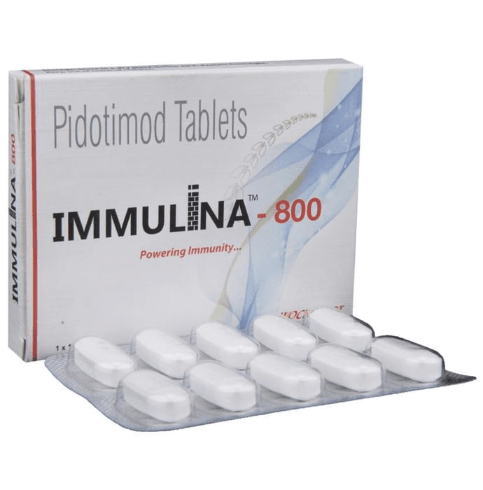 Immulina 800 Tablet – Pidotimod (800mg) 800 mg by Dr Reddy's Laboratories Ltd — photo 1 of 5