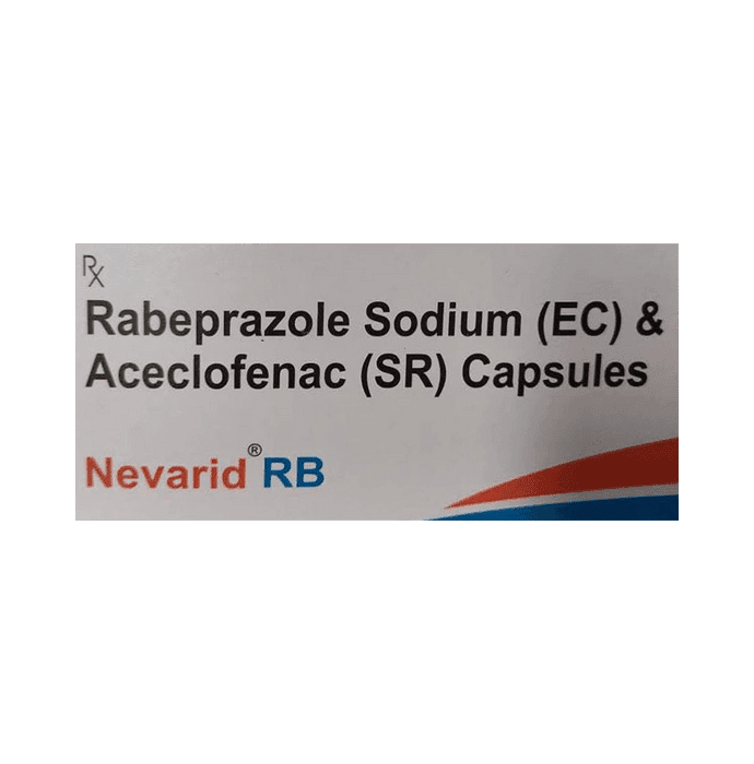 Nevarid RB Capsule SR – Aceclofenac (200mg) by Mecartus Health Care Pvt Ltd — photo 1 of 2