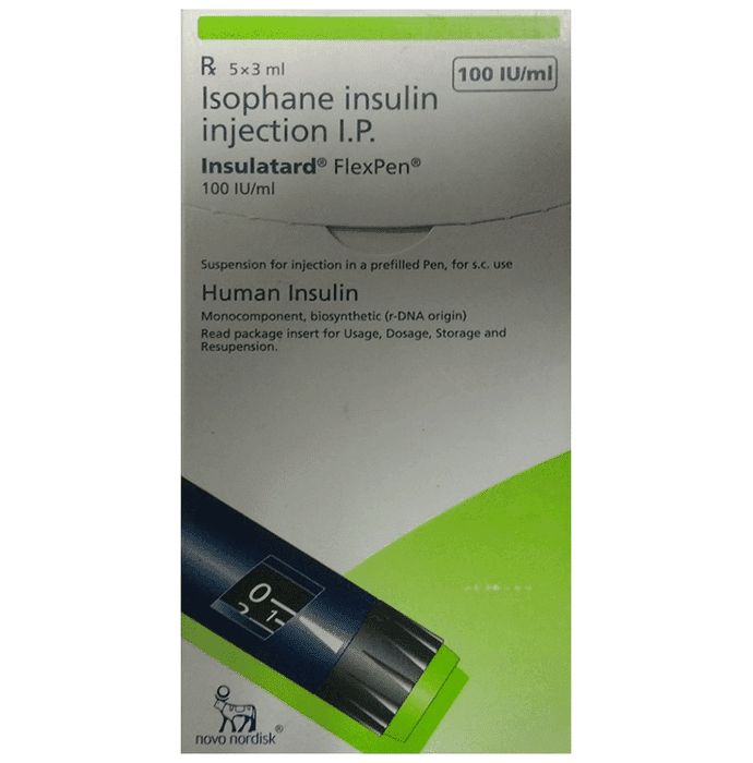 Insulatard 100IU/ml Flexpen – Insulin Isophane (100IU/ml) 100 iu by Novo Nordisk India Pvt Ltd — photo 1 of 2