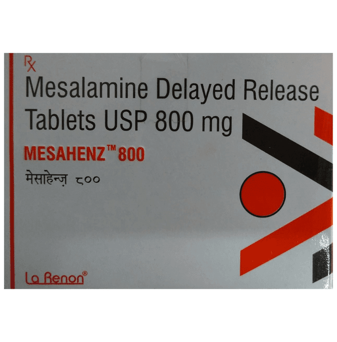 Mesahenz 800 Tablet – Mesalazine (800mg) 800 mg by La Renon Healthcare Pvt Ltd — photo 1 of 3