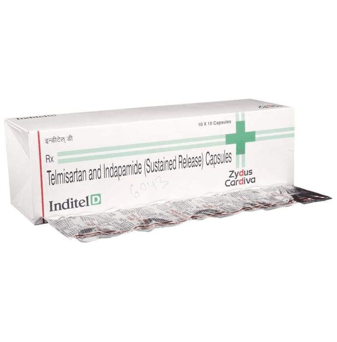 Inditel D Capsule SR – Telmisartan (40mg) by Zydus Cadila — photo 1 of 5