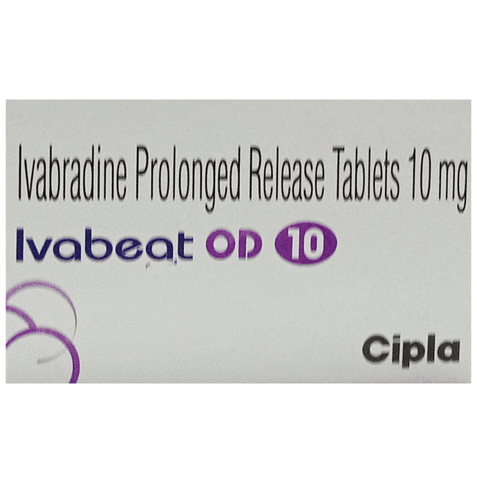 Ivabeat OD 10 Tablet PR – Ivabradine (10mg) 10 mg by Cipla Ltd — photo 1 of 4