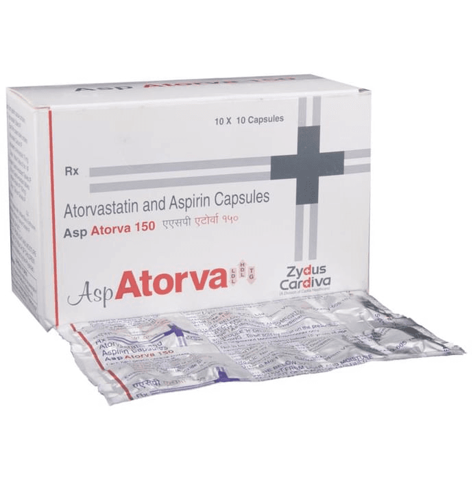 Atorva Asp 150 Capsule – b8fd28df-3681-4bb1-9b75-3ad81b3eecae by Zydus Cadila — photo 1 of 5