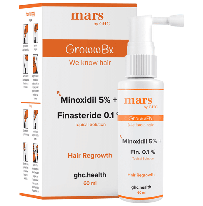 Mars GrowwBX Solution – Minoxidil (5% w/v) by Ricaria Support Services Private Limited — photo 1 of 6