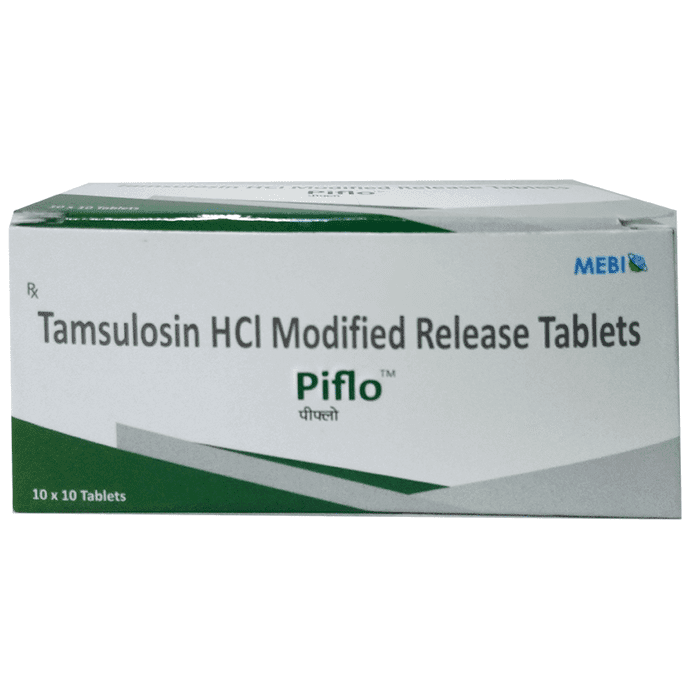 Piflo 0.4mg Tablet – Tamsulosin (0.4mg) 0.4 mg by Mebio Labs Pvt Ltd — photo 1 of 2