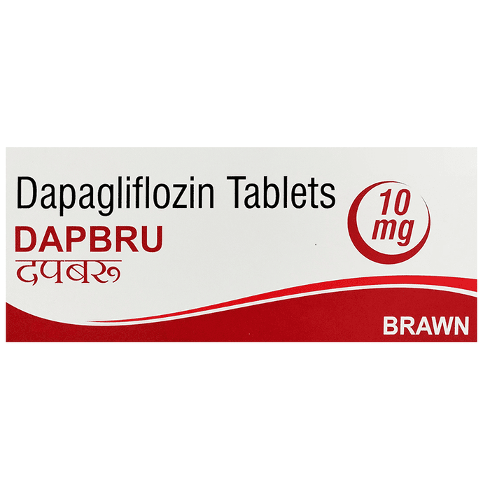 Dapbru 10mg Tablet – Dapagliflozin (10mg) 10 mg by Brawn Laboratories Ltd