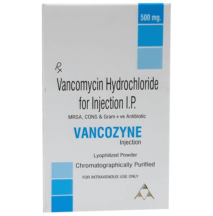 Vancozyne Injection – Vancomycin (500mg) by AAA Pharma Trade Pvt Ltd — photo 1 of 2
