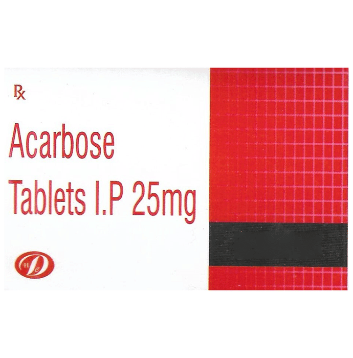 Danavish Acarbose 25mg Tablet – Acarbose (25mg) 25 mg by Danavish Healthcare — photo 1 of 3