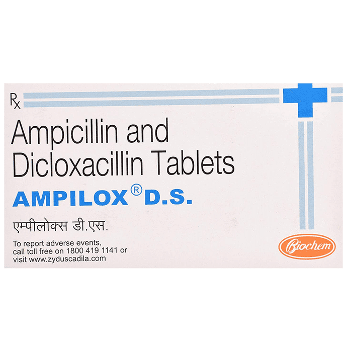 Ampilox DS Tablet – da4a78e7-aa56-407e-a60f-a63fdf06fbef by Biochem Pharmaceutical Industries — photo 1 of 4