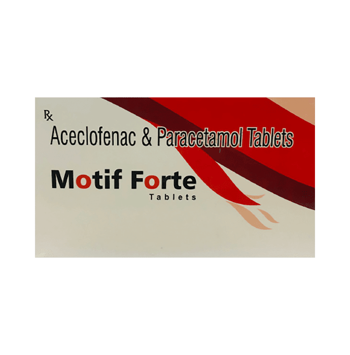 Motif Forte Tablet – Aceclofenac (100mg) by Essential Pharmaceuticals — photo 1 of 3