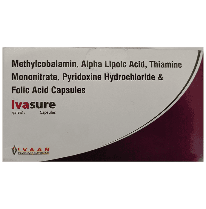 Ivasure Capsule – Methylcobalamin (1500mcg) by Ivaan pharmaceuticals — photo 1 of 2
