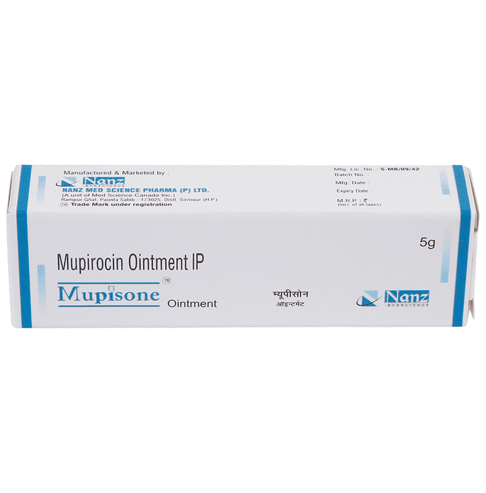Mupisone Ointment – Mupirocin (2% w/w) by Nanz Med Science Pharma Ltd — photo 1 of 3