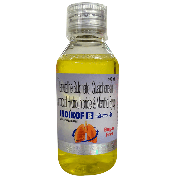 Indikof B Expectorant Sugar Free – 9cdcd3c0-bb56-4655-b442-c3a7b24dda80 by Alkem Laboratories Ltd — photo 1 of 3
