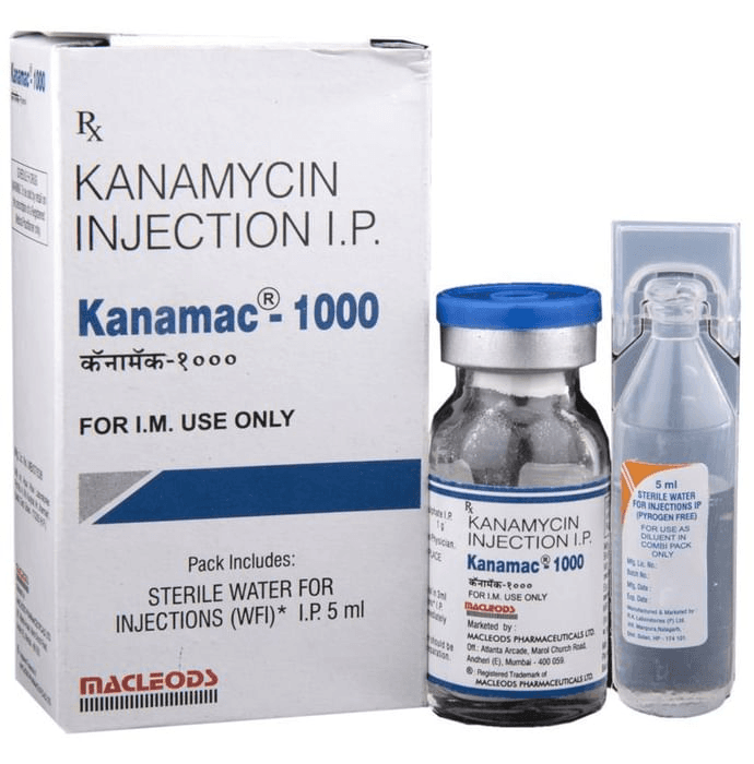 Kanamac 1000 Injection – cb0460de-a55c-4144-9b1b-c7d83814a8ce by Macleods Pharmaceuticals Pvt Ltd — photo 1 of 6