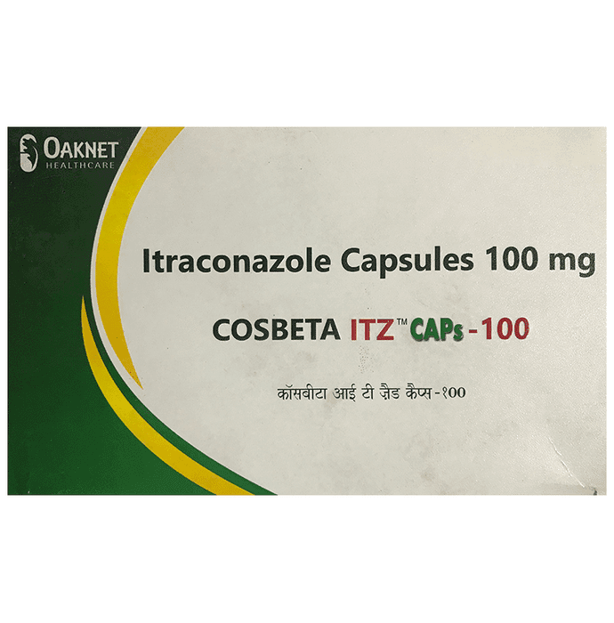 Cosbeta ITZ Caps 100 – Itraconazole (100mg) 100 mg by Oaknet Healthcare Pvt Ltd