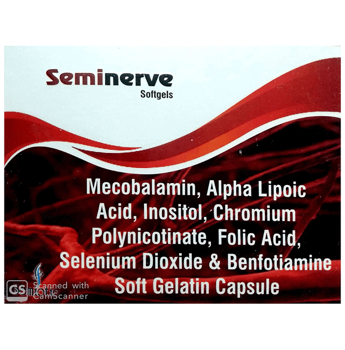 Seminerve Softgel Capsule – dd9db5c9-f716-4b00-9d97-acb34eeaebd3 by Semiotic Pharmaceutical Private Limited — photo 1 of 3