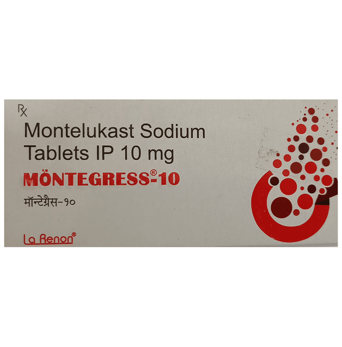 Montegress 10mg Tablet – e43c23f0-0d6b-4202-9c52-23749a232ad6 by La Renon Healthcare Pvt Ltd — photo 1 of 4