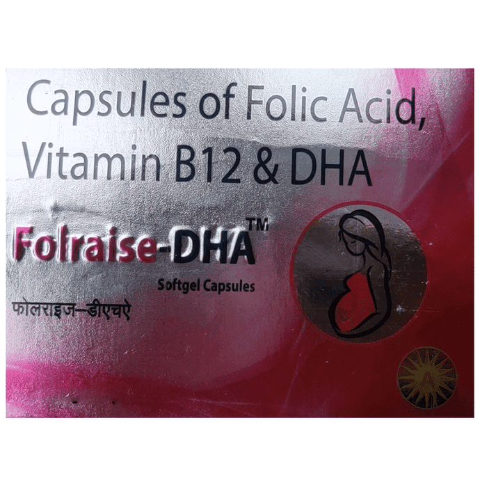 Folraise-DHA Softgel Capsule – f7294f4c-3a5a-4d37-add7-27abdc0ea32f by Aexiom Pharmaceuticals — photo 1 of 3