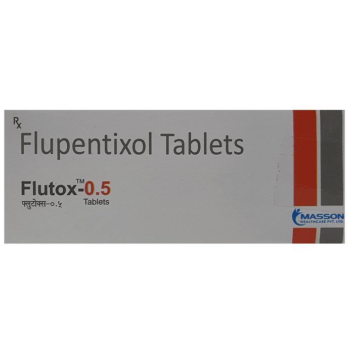 Flutox 0.5 Tablet – Flupenthixol (0.5mg) 0.5 mg by Masson Healthcare Pvt Ltd — photo 1 of 2