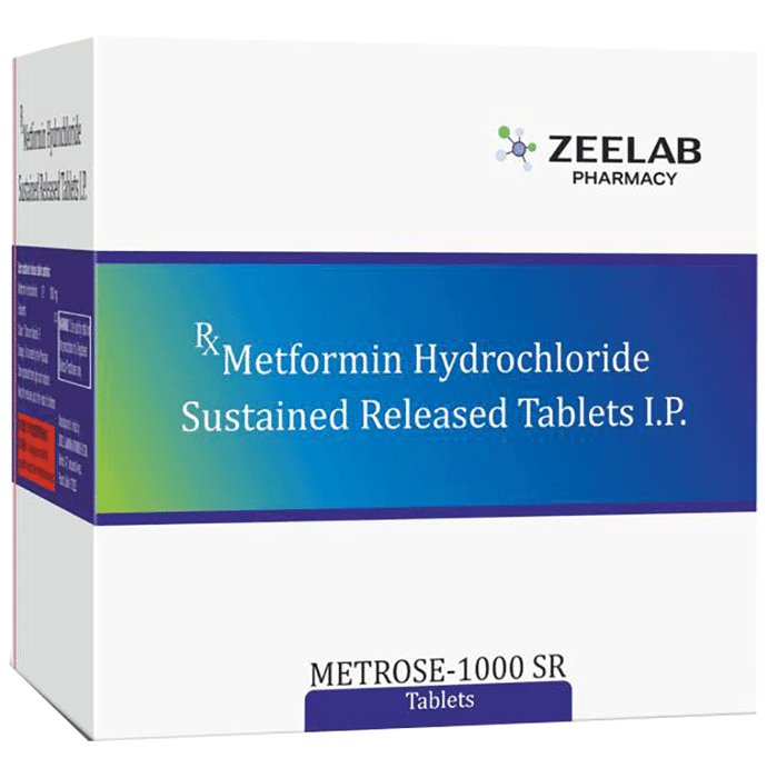 Metrose 1000 SR Tablet – cffdcd96-cbf8-461f-9543-3f669927b6a2 by Zeelab Pharmacy Pvt Ltd — photo 1 of 3