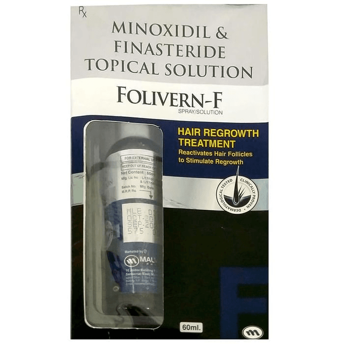 Folivern-F Solution – Minoxidil (5% w/v) by Malvern Pharma