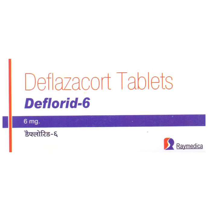 Deflorid 6mg Tablet – Deflazacort (6mg) 6 mg by Raymedica Pharmaceuticals