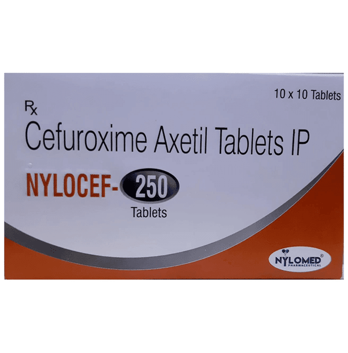 Nylocef 250 Tablet – Cefuroxime (250mg) 250 mg by Nylo Med Pharmaceuticals — photo 1 of 3