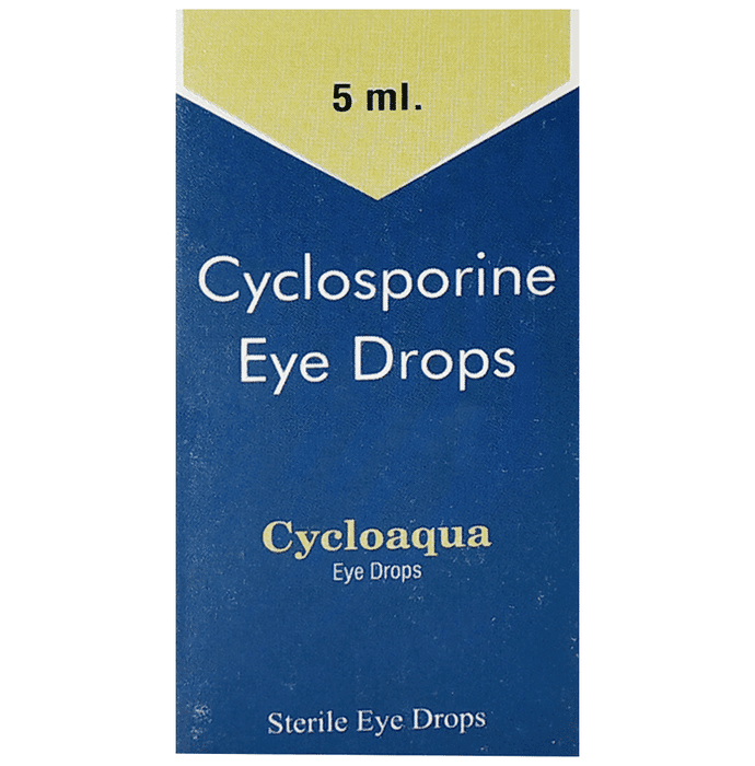 Cycloaqua Eye Drop – Ciclosporin (0.05% w/v) by Kinetic Lifescience (OPC) Pvt Ltd — photo 1 of 2