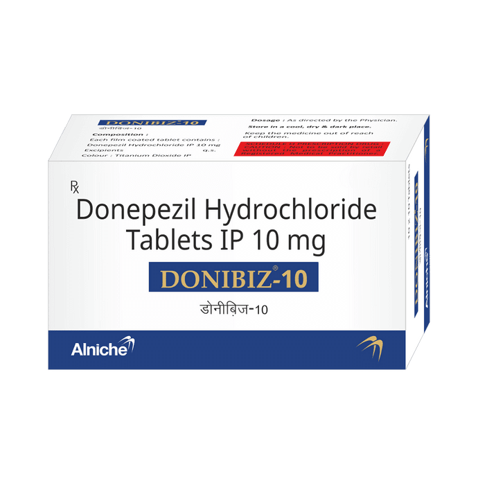 Donibiz 10 Tablet – Donepezil (10mg) 10 mg by Alniche Life Sciences Pvt Ltd