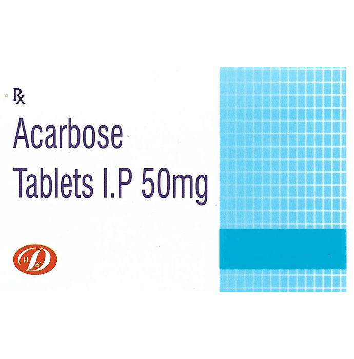 Danavish Acarbose 50mg Tablet – Acarbose (50mg) 50 mg by Danavish Healthcare — photo 1 of 3