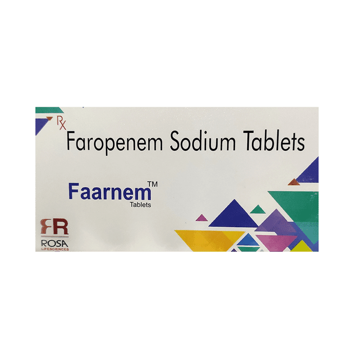 Faarnem Tablet – Faropenem (200mg) by Rosa Lifesciences — photo 1 of 2