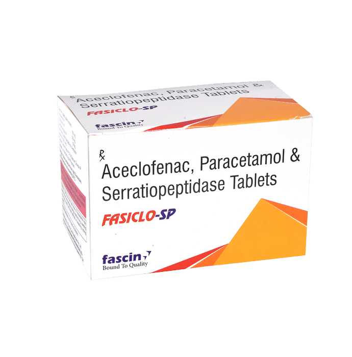 Fasiclo-SP Tablet – Aceclofenac (100mg) by Fascin Pharmaceuticals