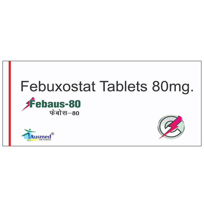 Febaus 80 Tablet – Febuxostat (80mg) 80 mg by Care Formulation Labs Pvt Ltd — photo 1 of 3