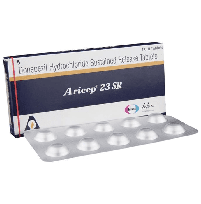 Aricep 23 SR Tablet – Donepezil (23mg) 23 mg by Eisai Pharmaceuticals India Pvt Ltd — photo 1 of 6