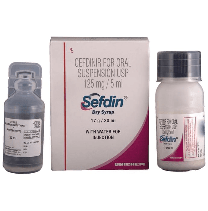 Sefdin Dry Syrup – Cefdinir (125mg/5ml) by Torrent Pharmaceuticals Ltd — photo 1 of 5